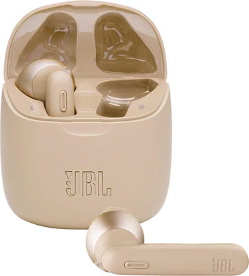 JBL T225 TWS Kablosuz Kulak İçi Bluetooth Kulaklık – Gold